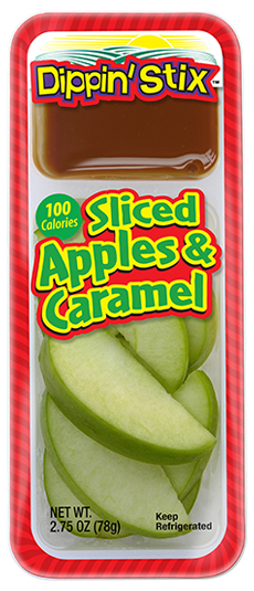 apple slices and caramel