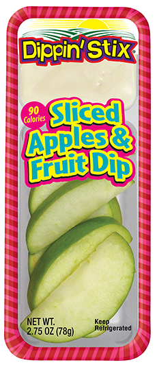 apple slices and fruit dip
