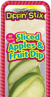sliced apples & fruit dip, apple slices & dip
